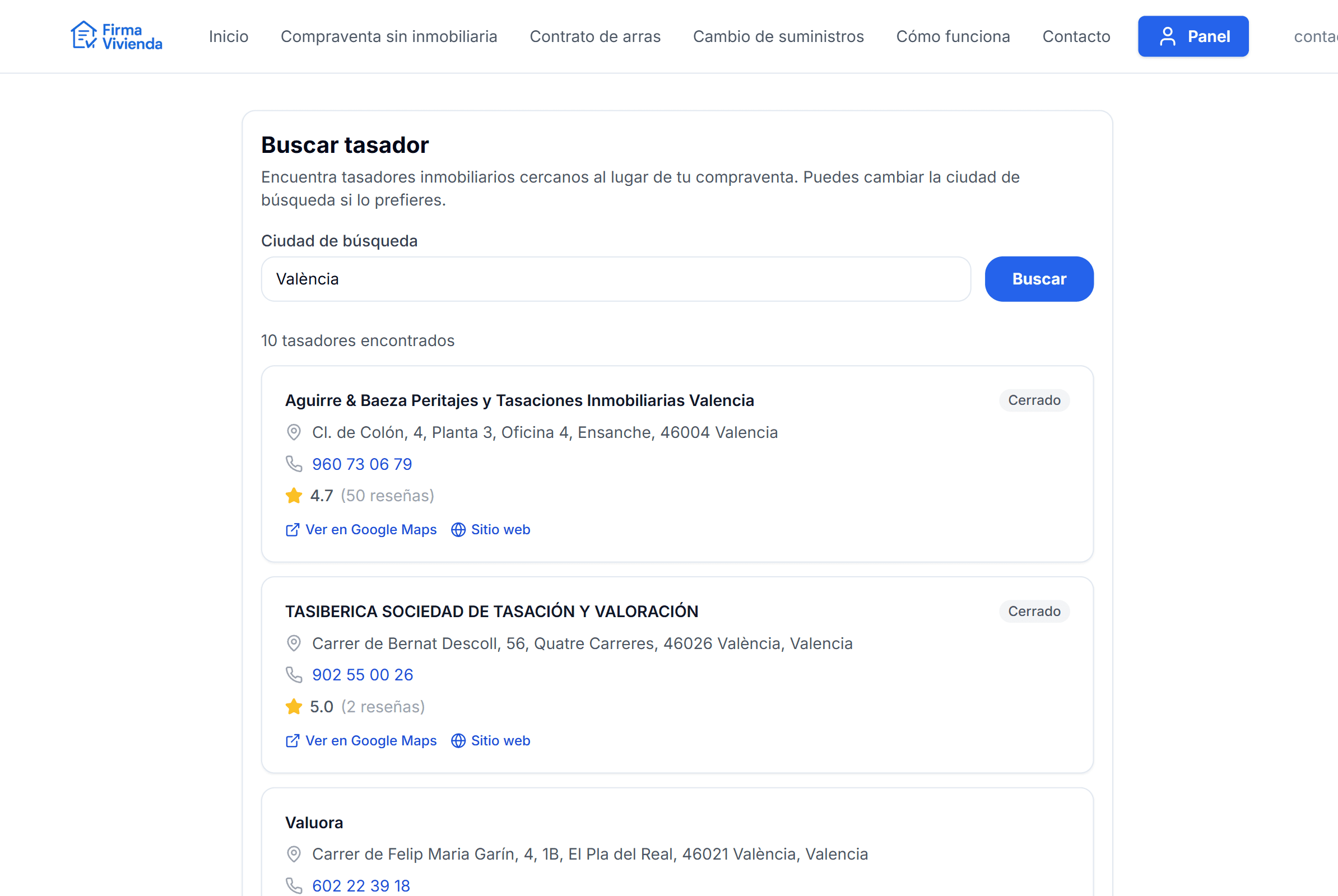 Property appraiser search tool