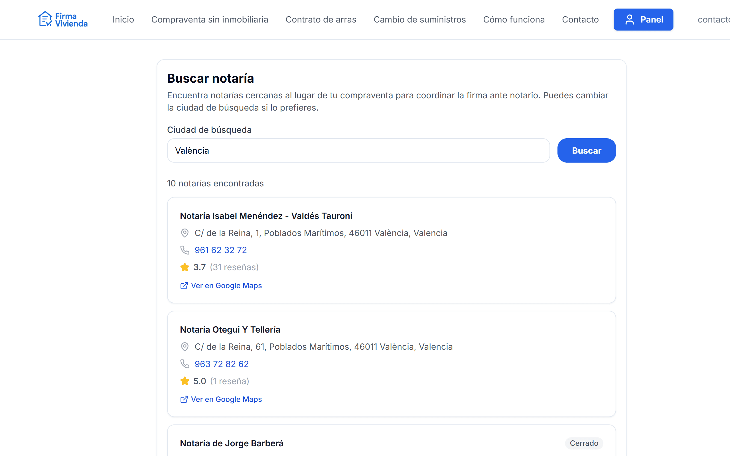 Nearby notary search tool